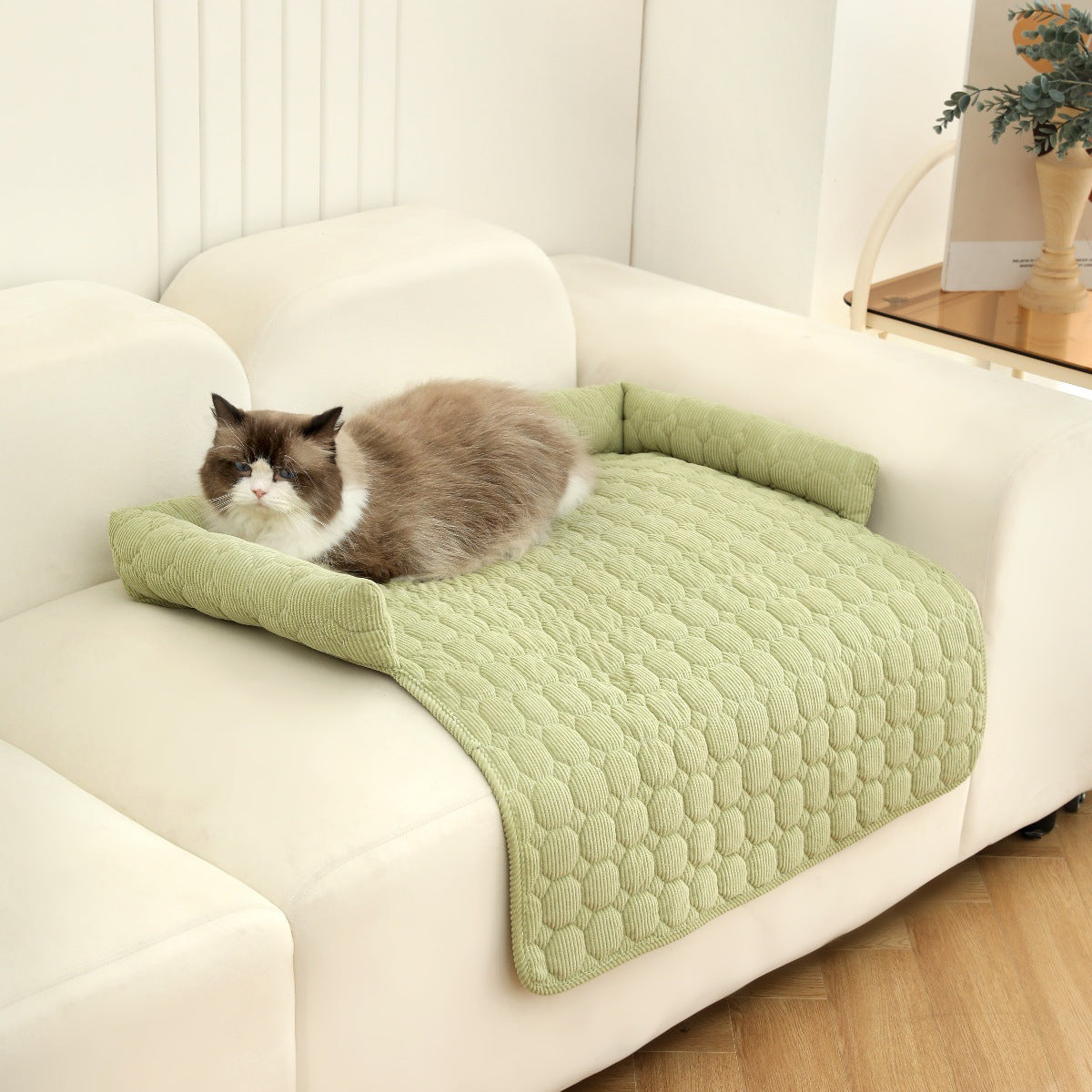 Corduroy pet sofa cushion