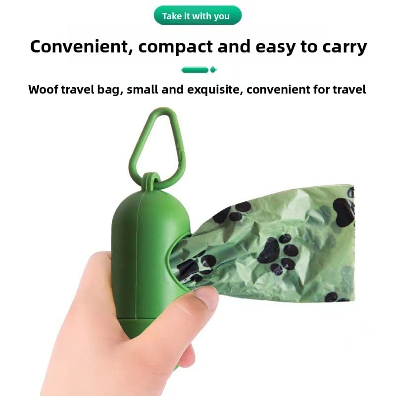 Pet garbage bag capsule shape