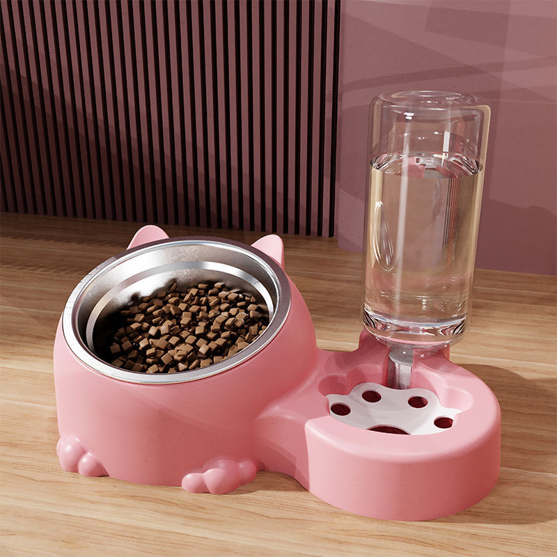 Double-bowl pet food bowl