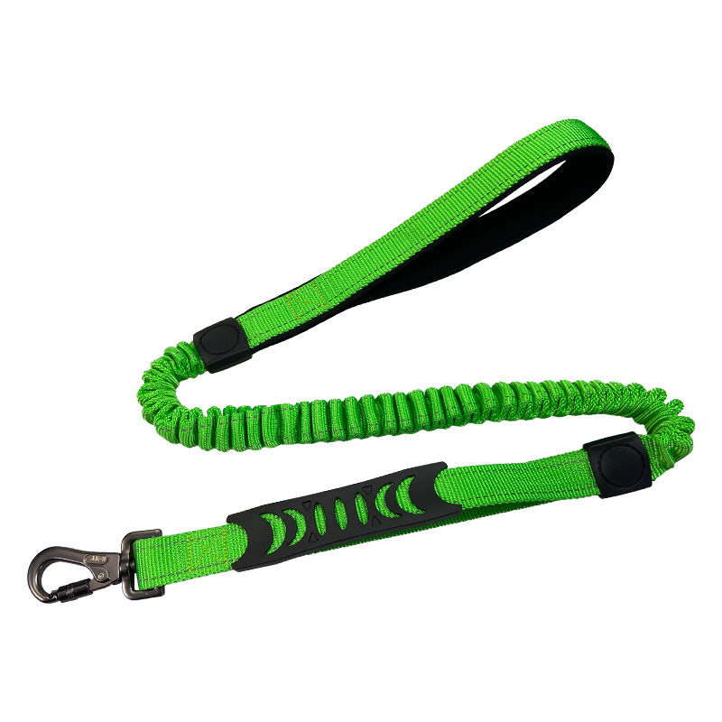 Retractable Reflective Dog Leash with Shock Absorption