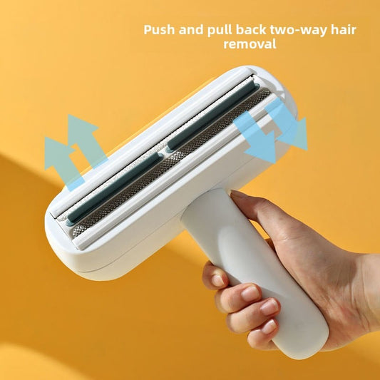 Pet grooming brush for removing hair