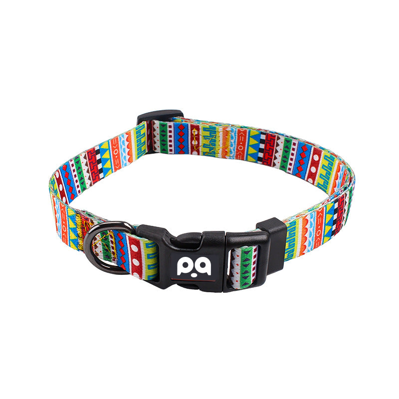 Pet dog collar chest and back leash