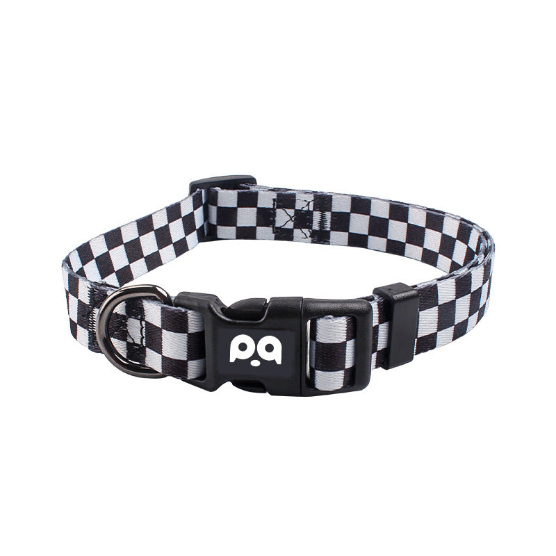 Pet dog collar chest and back leash