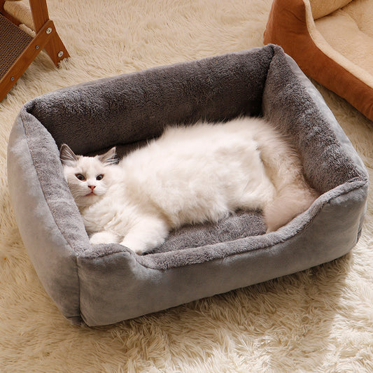 Flannel Pet Bed for Dogs and Cats