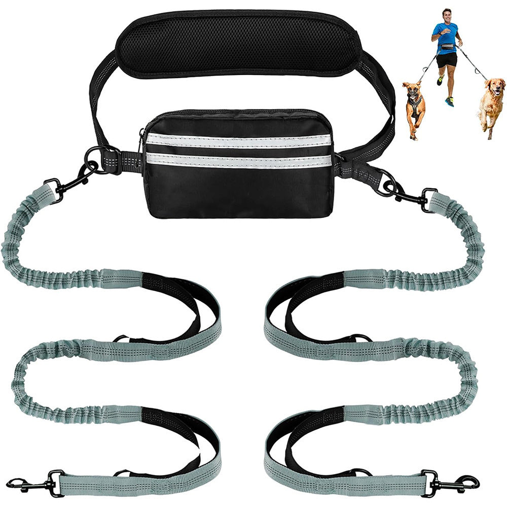 Running traction rope with waist bag