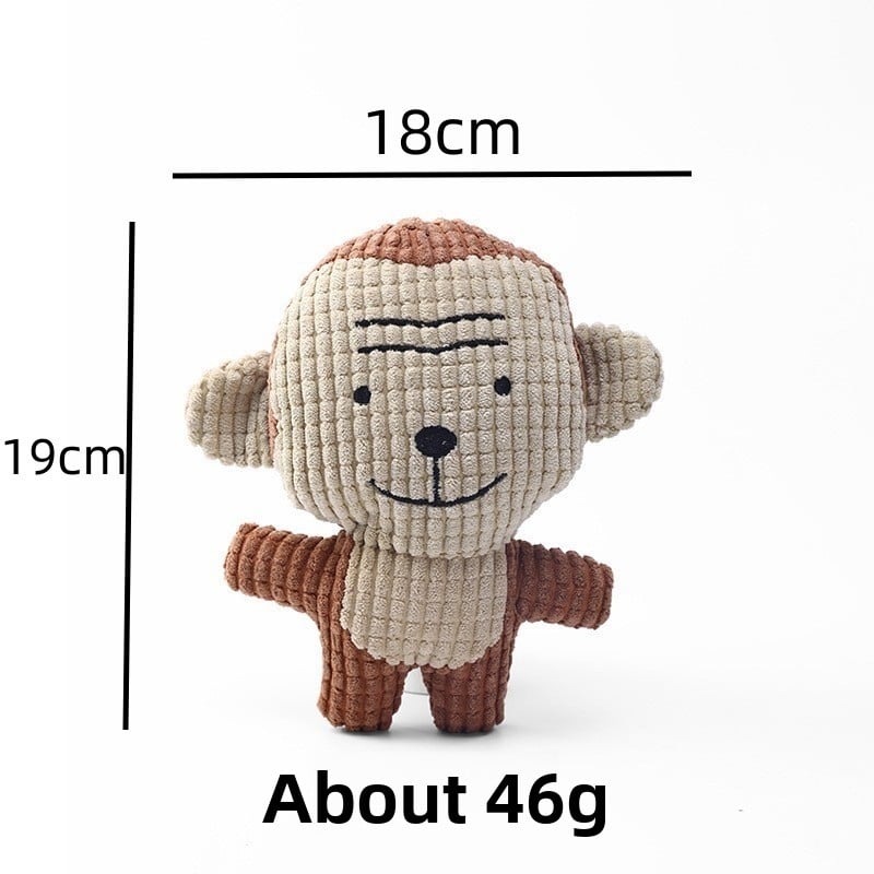 Corn Fleece Plush Pet Toy ? Squeaky Chew for Dogs & Cats