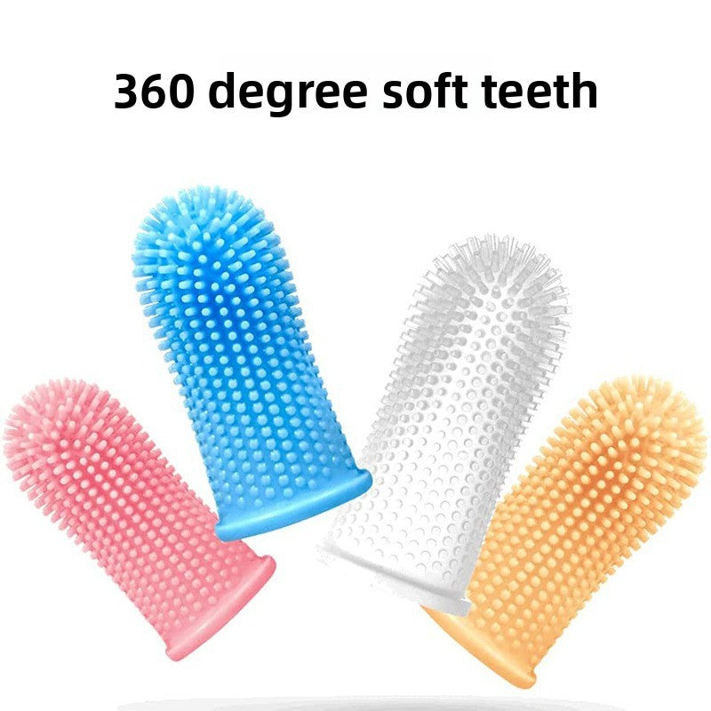 Pet finger toothbrush