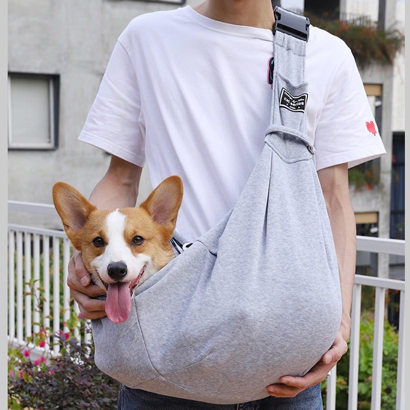 Single shoulder out portable pet bag