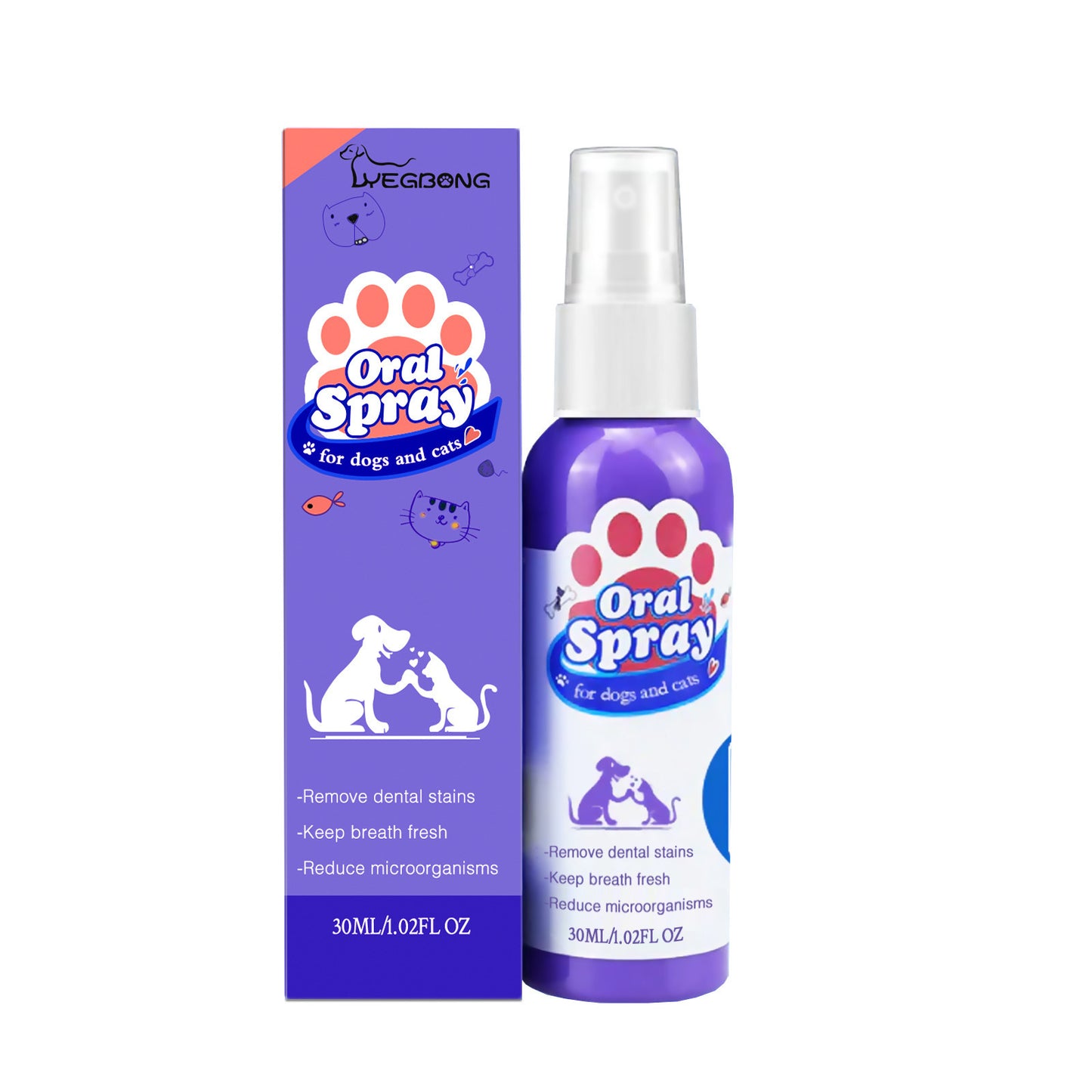 Pet Dental Care Breath Freshener Spray