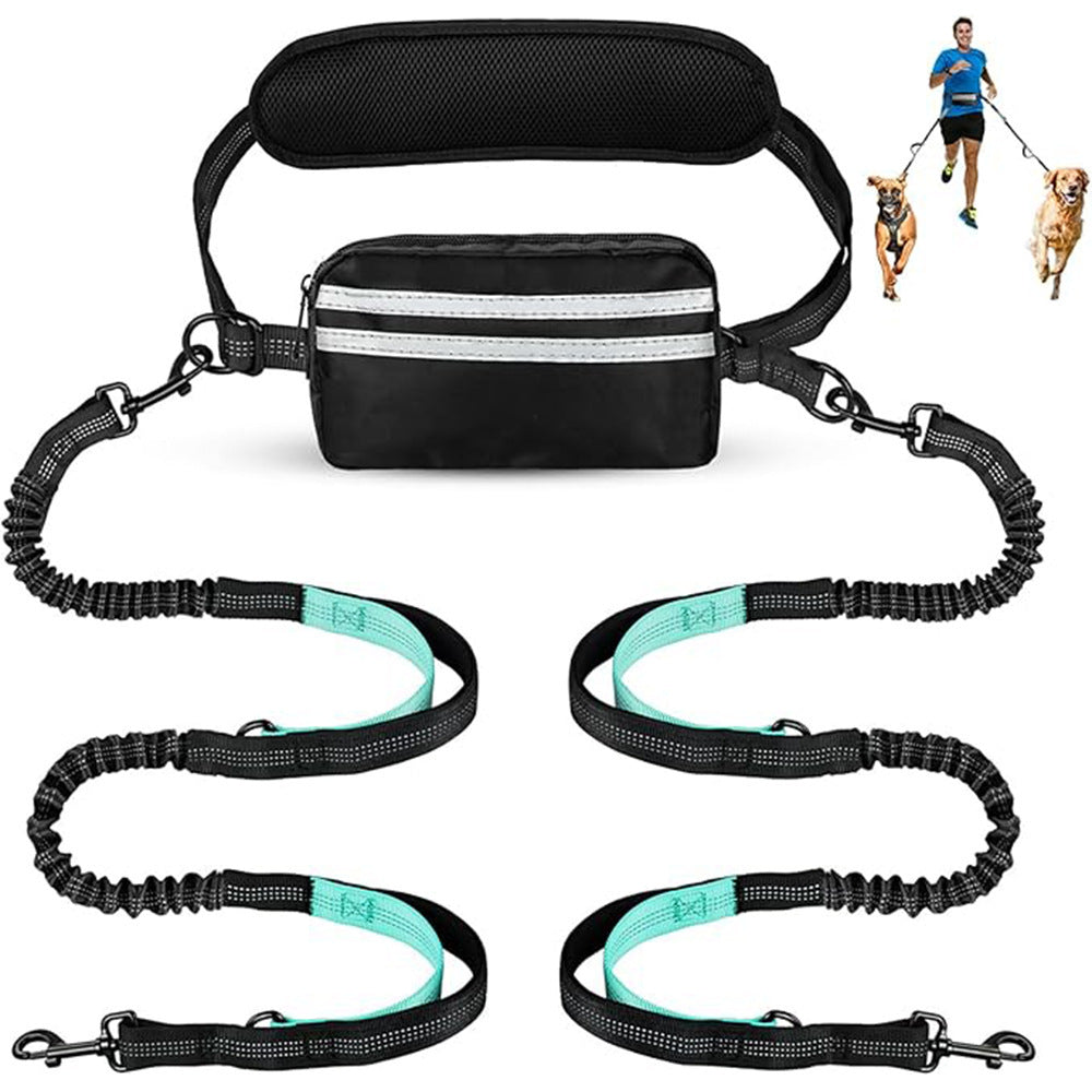 Running traction rope with waist bag