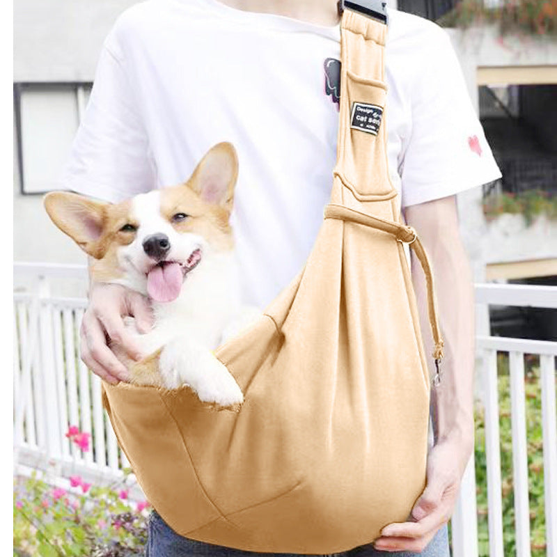 Single shoulder out portable pet bag