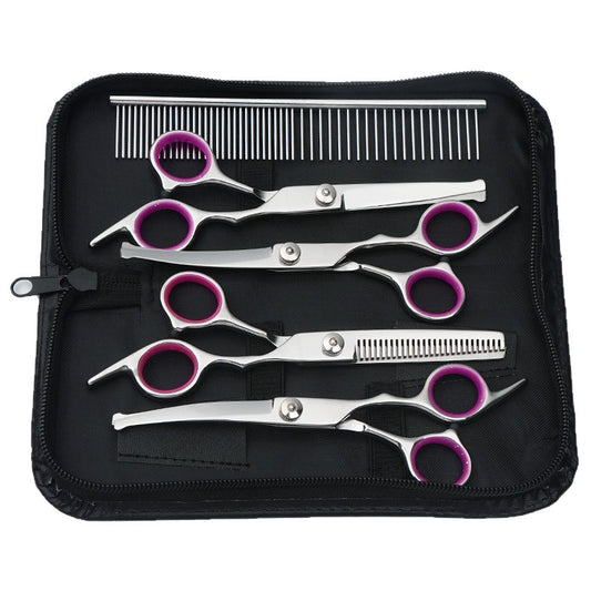 Professional Hair and Pet Grooming Scissors Set