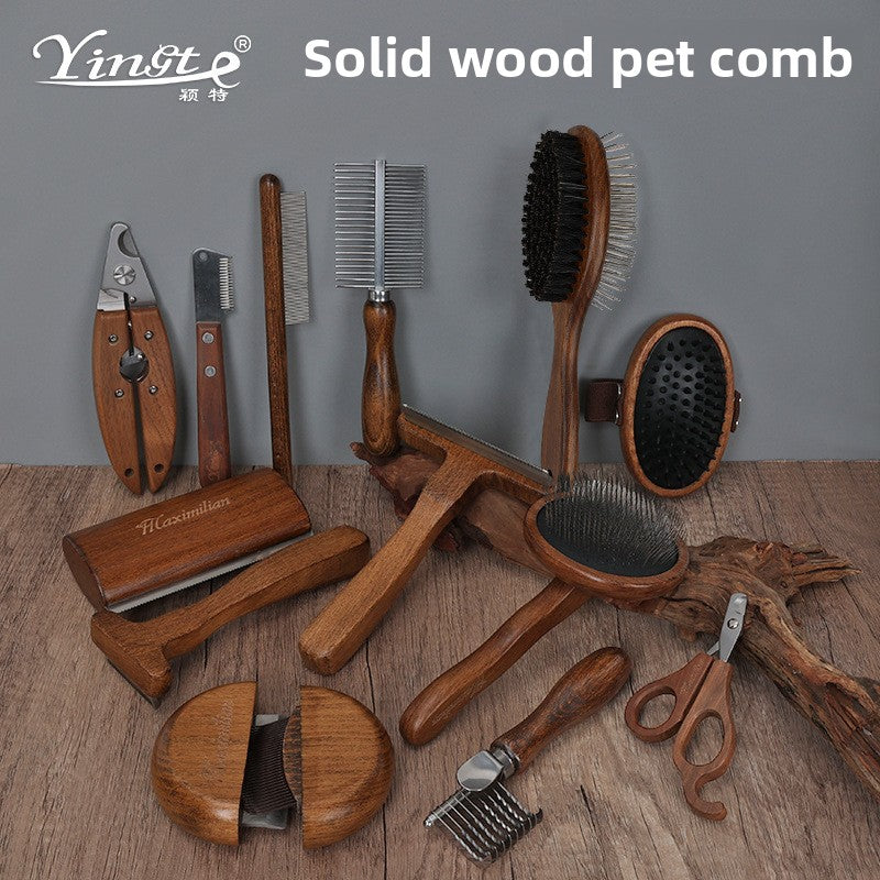 Wooden Pet Grooming Comb