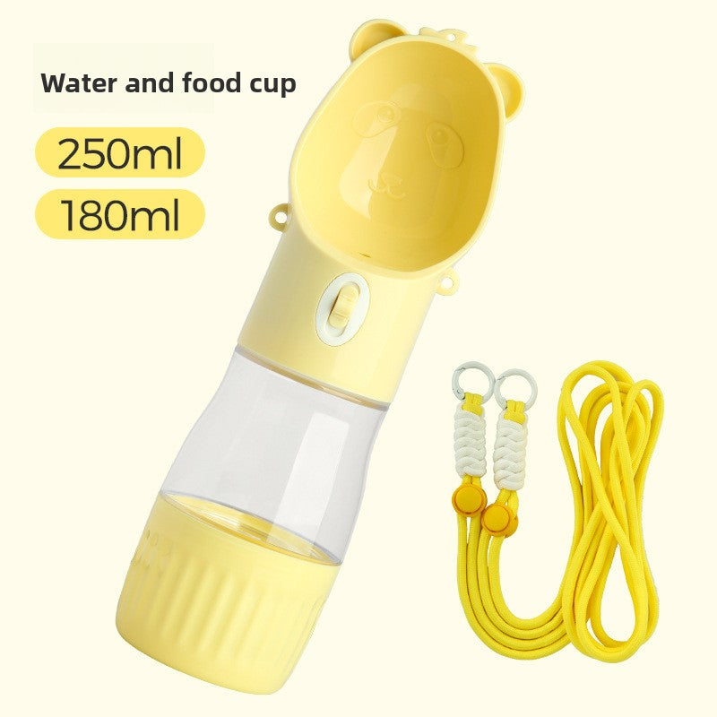 Portable Pet Walking Water cup with Strap