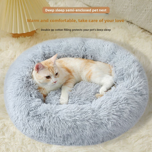 Plush Pet Bed for Dogs and Cats