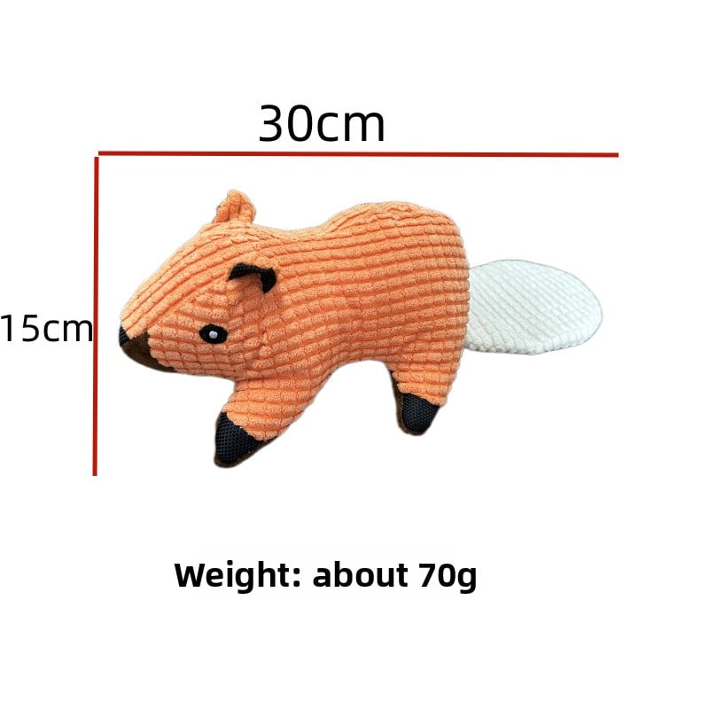 Corn Fleece Plush Pet Toy ? Squeaky Chew for Dogs & Cats