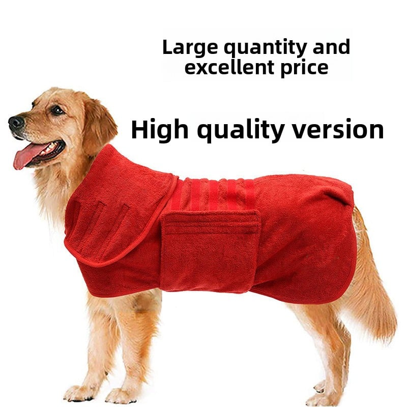 Pet bathrobe