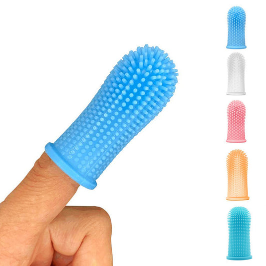 Pet finger toothbrush