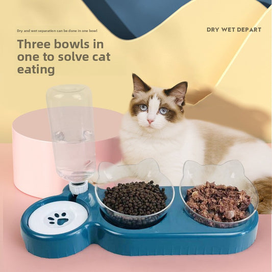 Cat Bowl Automatic Drinking and Feeding Basin