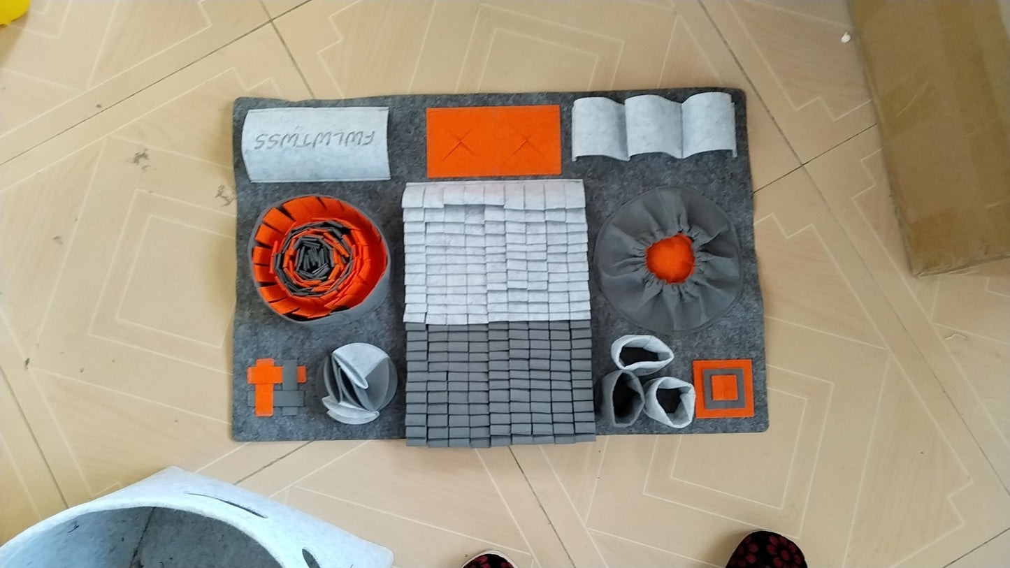 Pet slow food olfactory pad