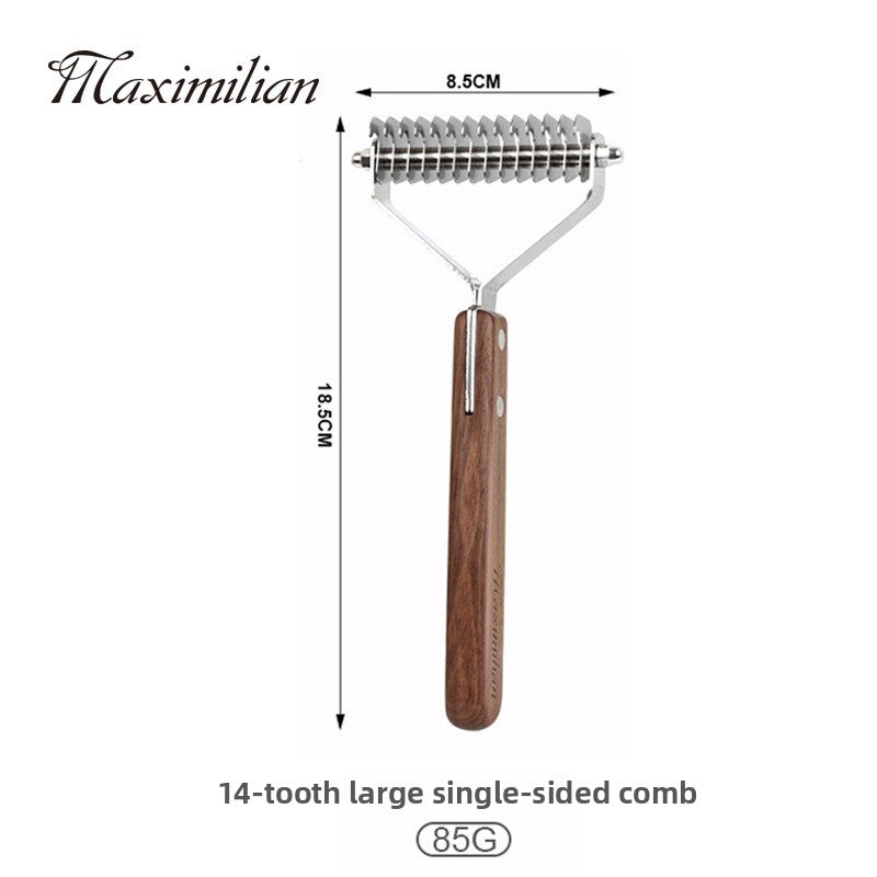 Wooden Pet Grooming Comb
