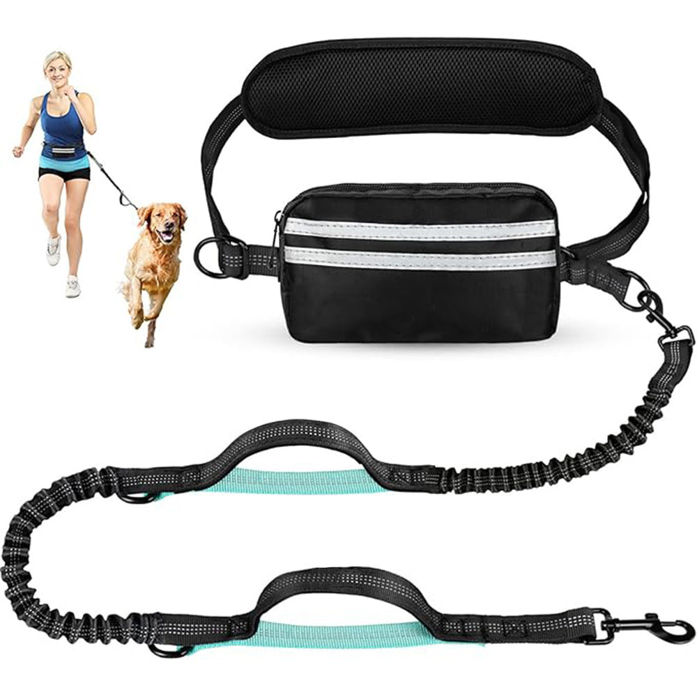 Running traction rope with waist bag