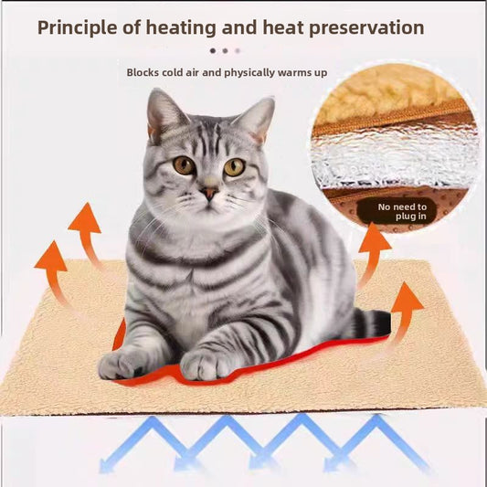 Winter self-heating and heat-retaining dog house