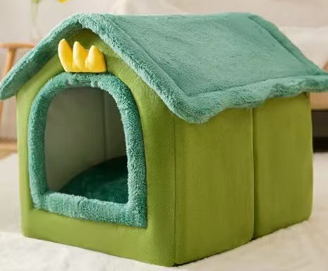 Cat bed house type winter insulation puppy bed cat bed