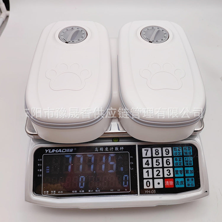 Pet Automatic Feeding Timing Feeder Division Bowl Timing Quantitative Dry and Wet Two Feeding Pet Bowl