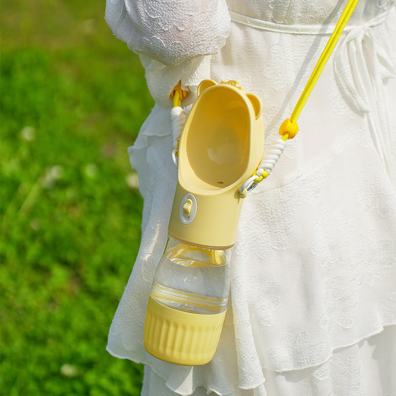 Portable Pet Walking Water cup with Strap