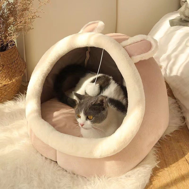 Closed cat bed