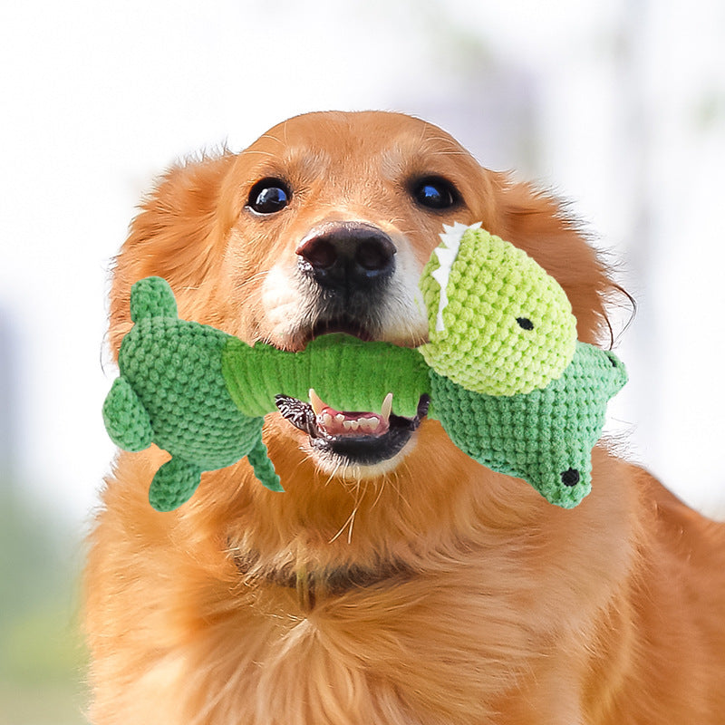 Dog plush sound dinosaur toy