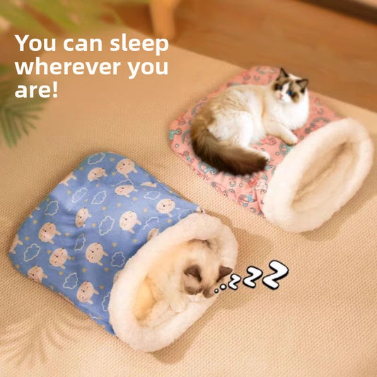Warm pet sleeping bag