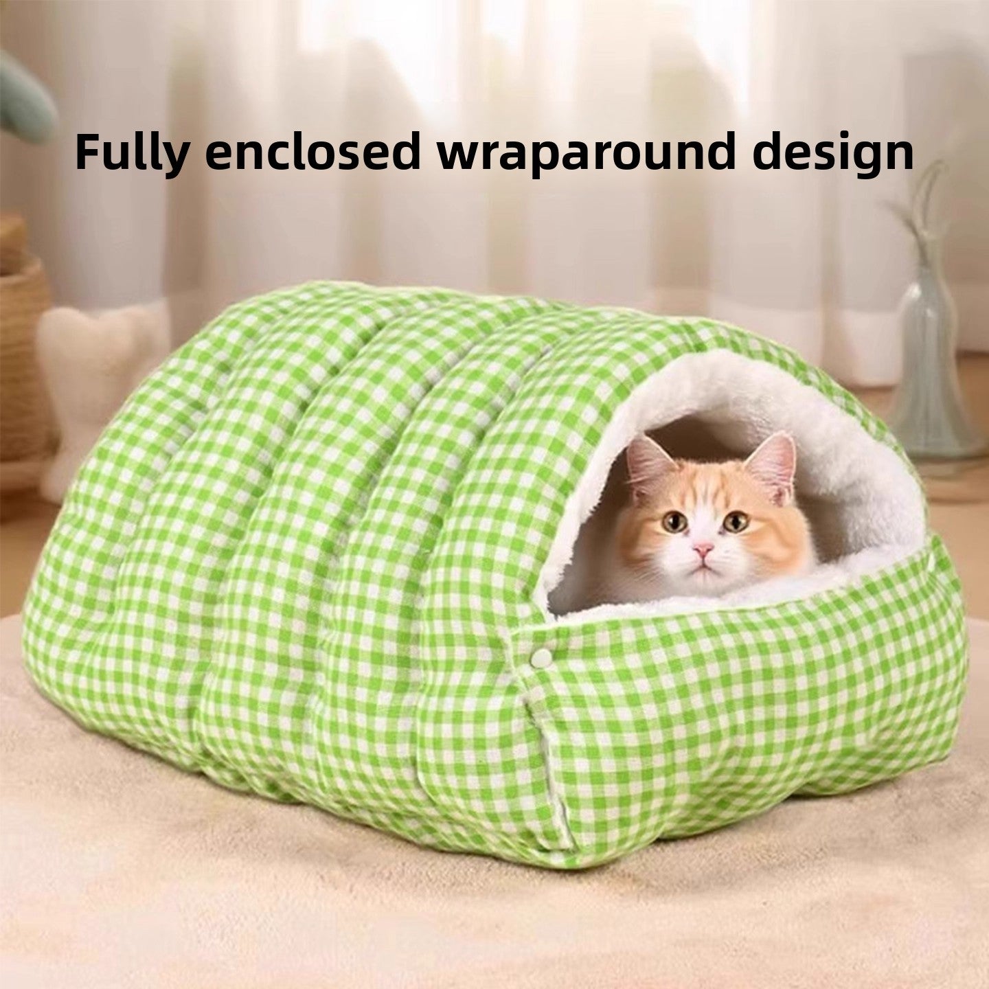 Removable Washable Windproof Cat Dog Bed Enclosed Pet Nest