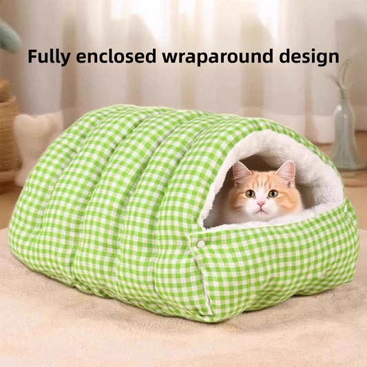 Removable Washable Windproof Cat Dog Bed Enclosed Pet Nest