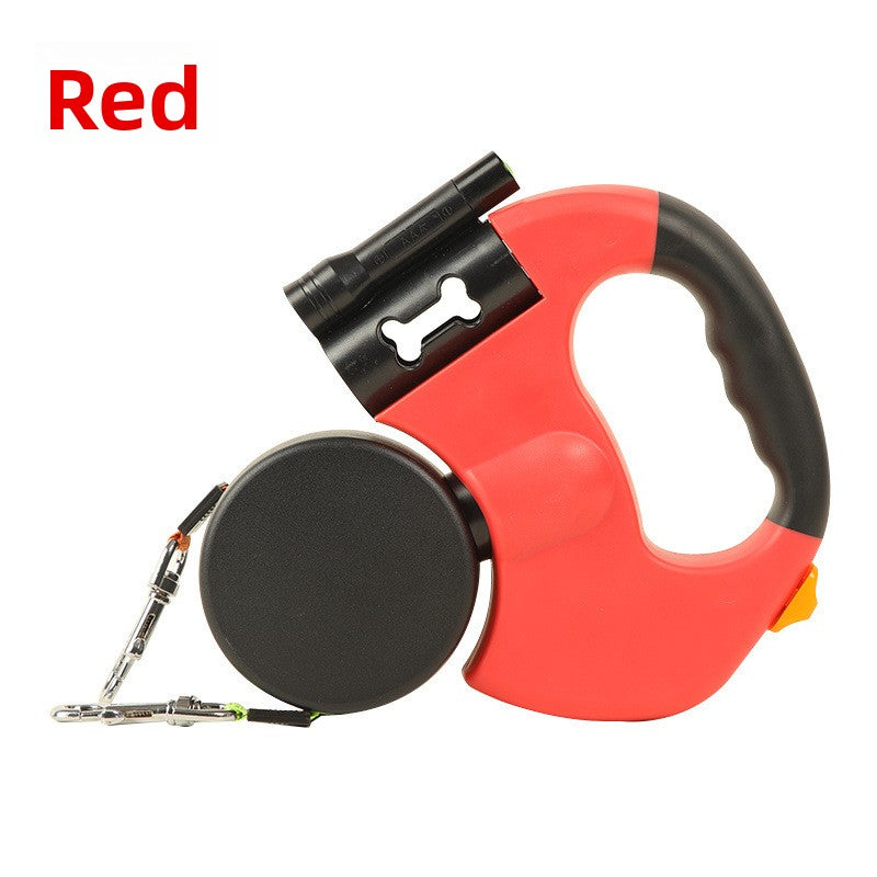 Dog leash with light