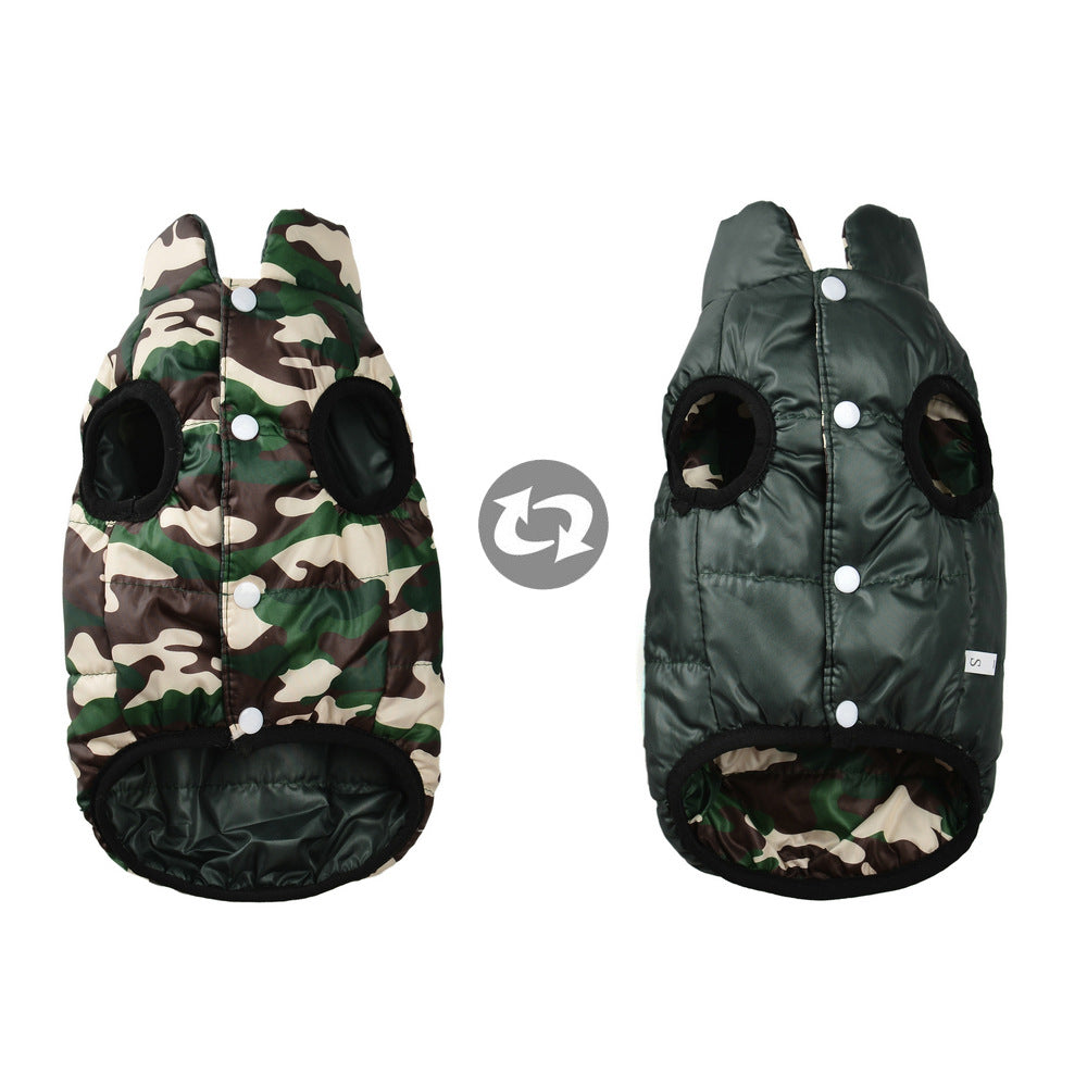 Dog winter coat for warmth and cold protection