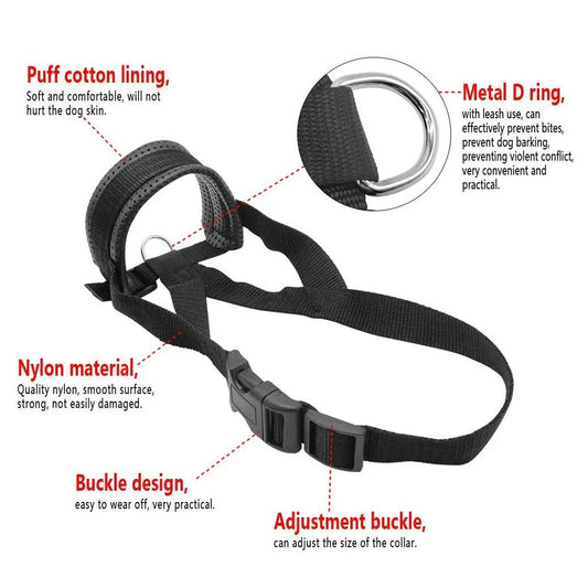 Anti-barking and anti-accidental ingestion dog masks