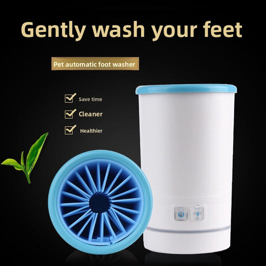 Portable USB Rechargeable Pet Paw Cleaning Brush
