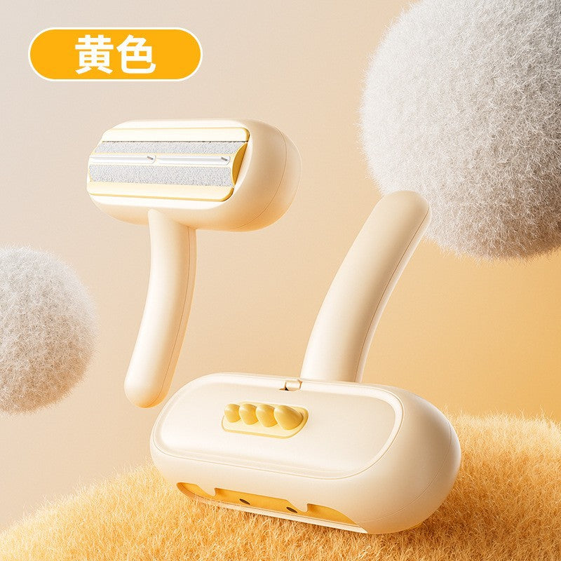 Pet grooming brush for removing hair