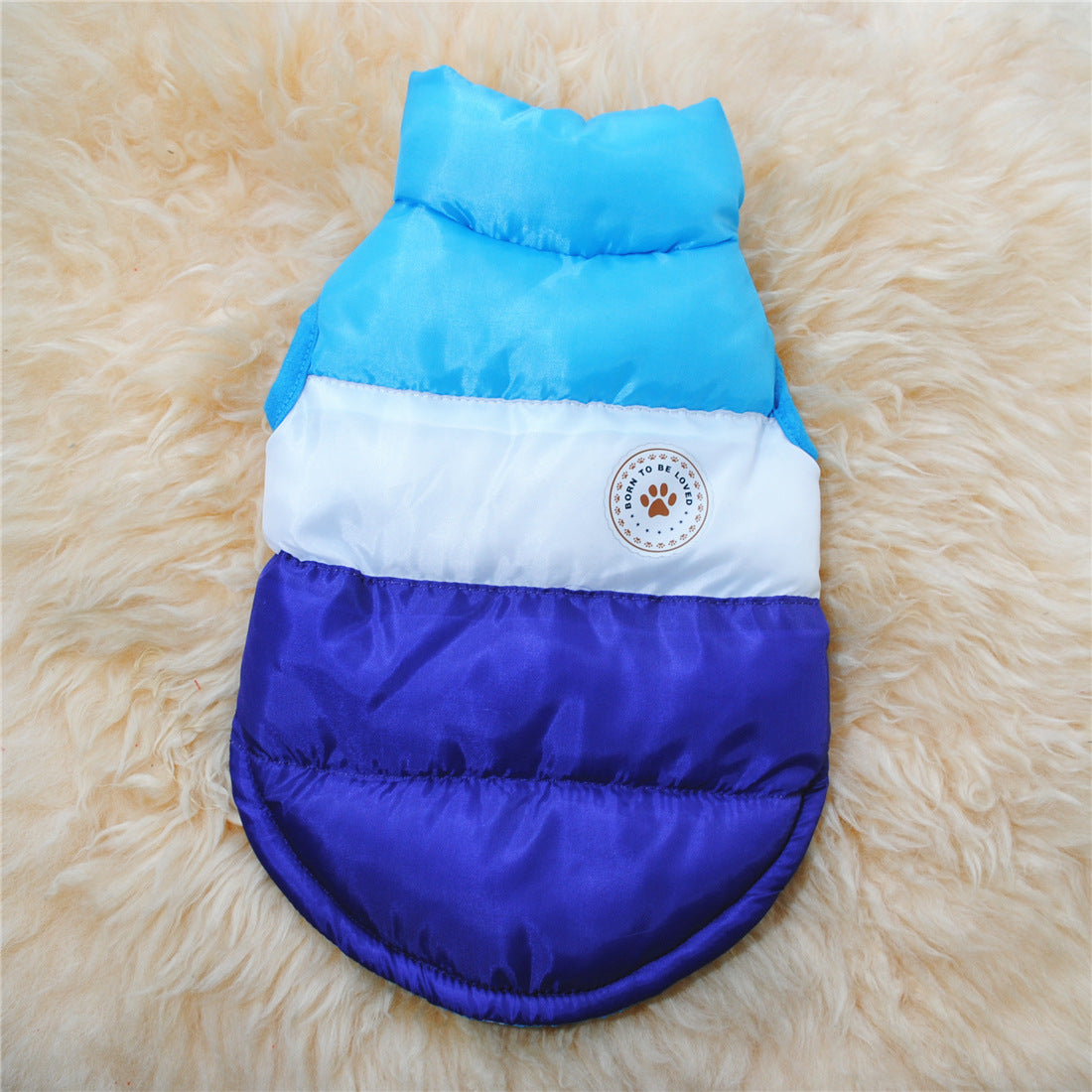 Dog multi-color cotton coat