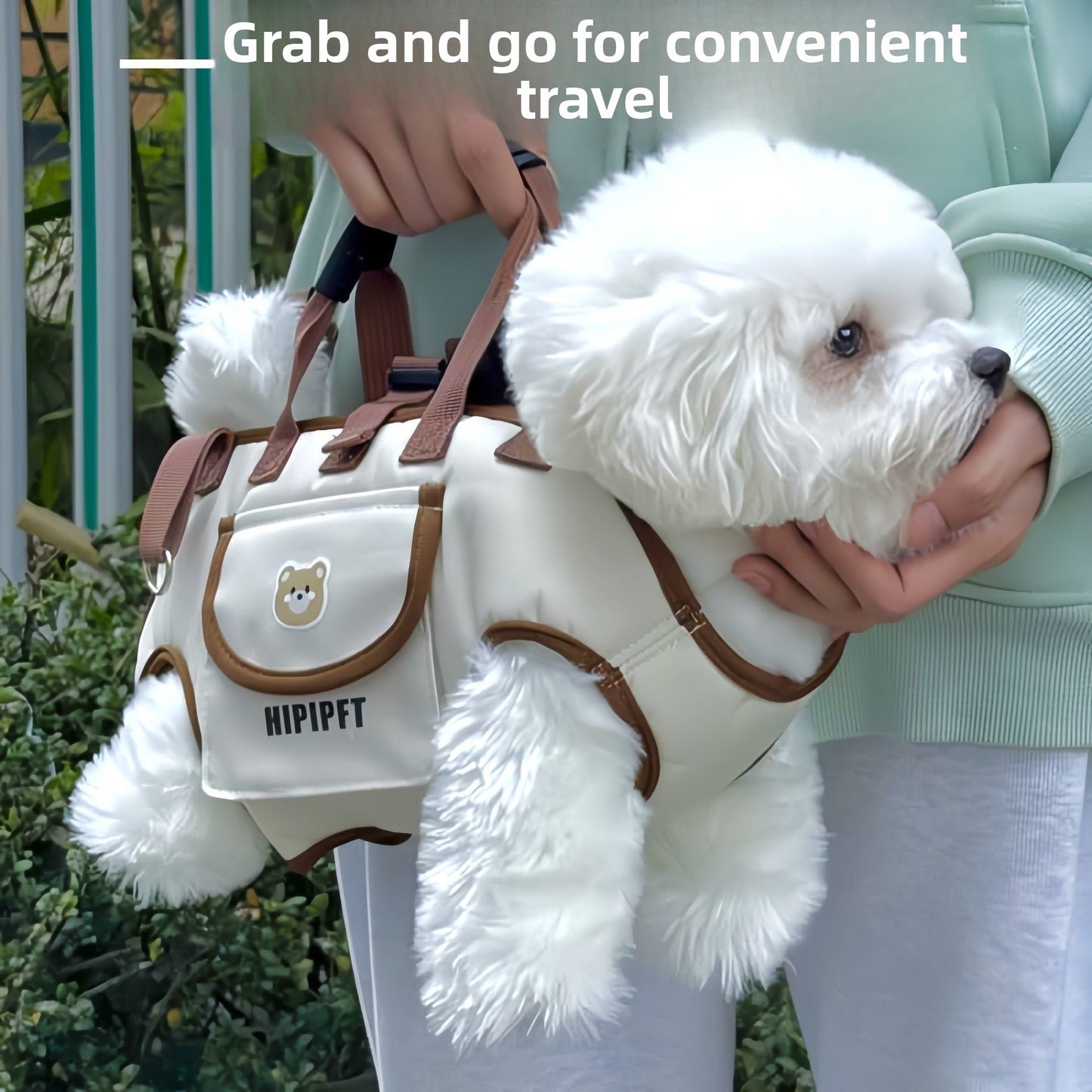 Pet traction backpack