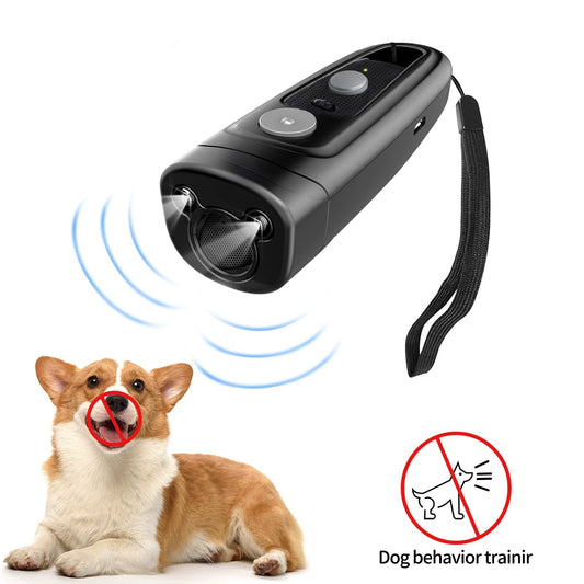 Long-range ultrasonic anti-barking device