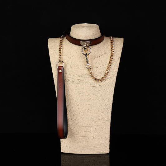 Adjustable Leather K9 Collar