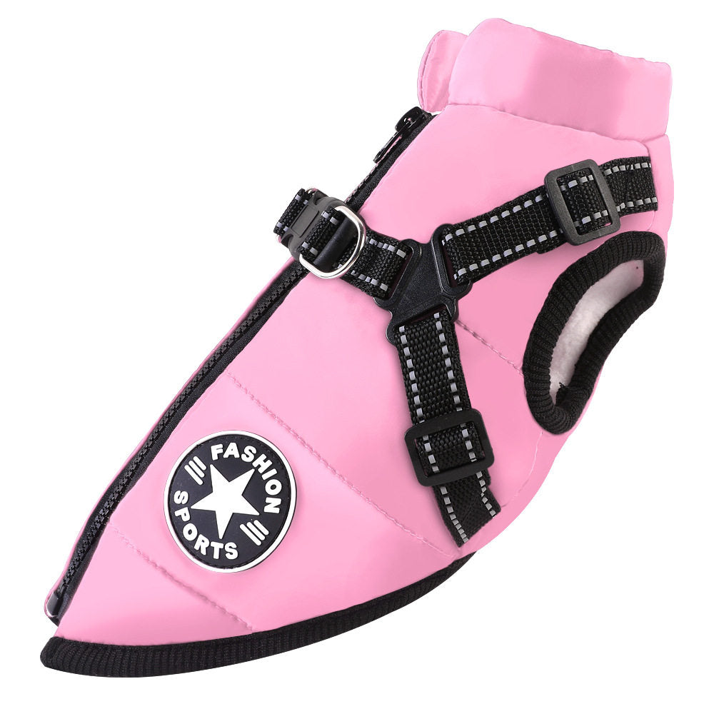 Pet clothing cotton jacket