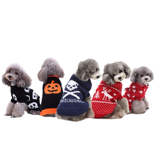 Knitted Pet Sweater for Dogs and Cats