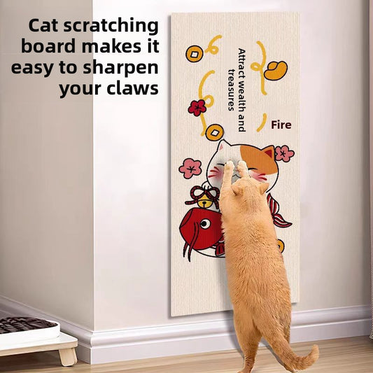 Adhesive Wall-Mounted Cat Scratching Pad