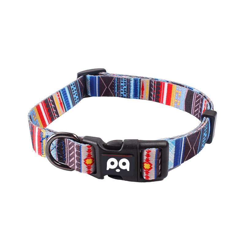 Pet dog collar chest and back leash