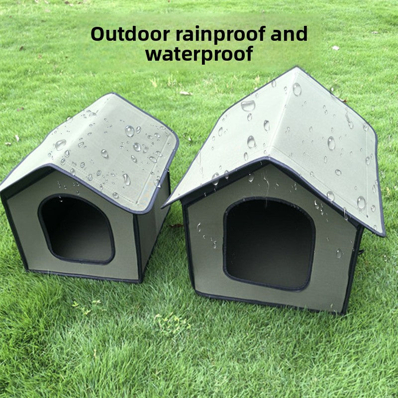 Outdoor waterproof cat house