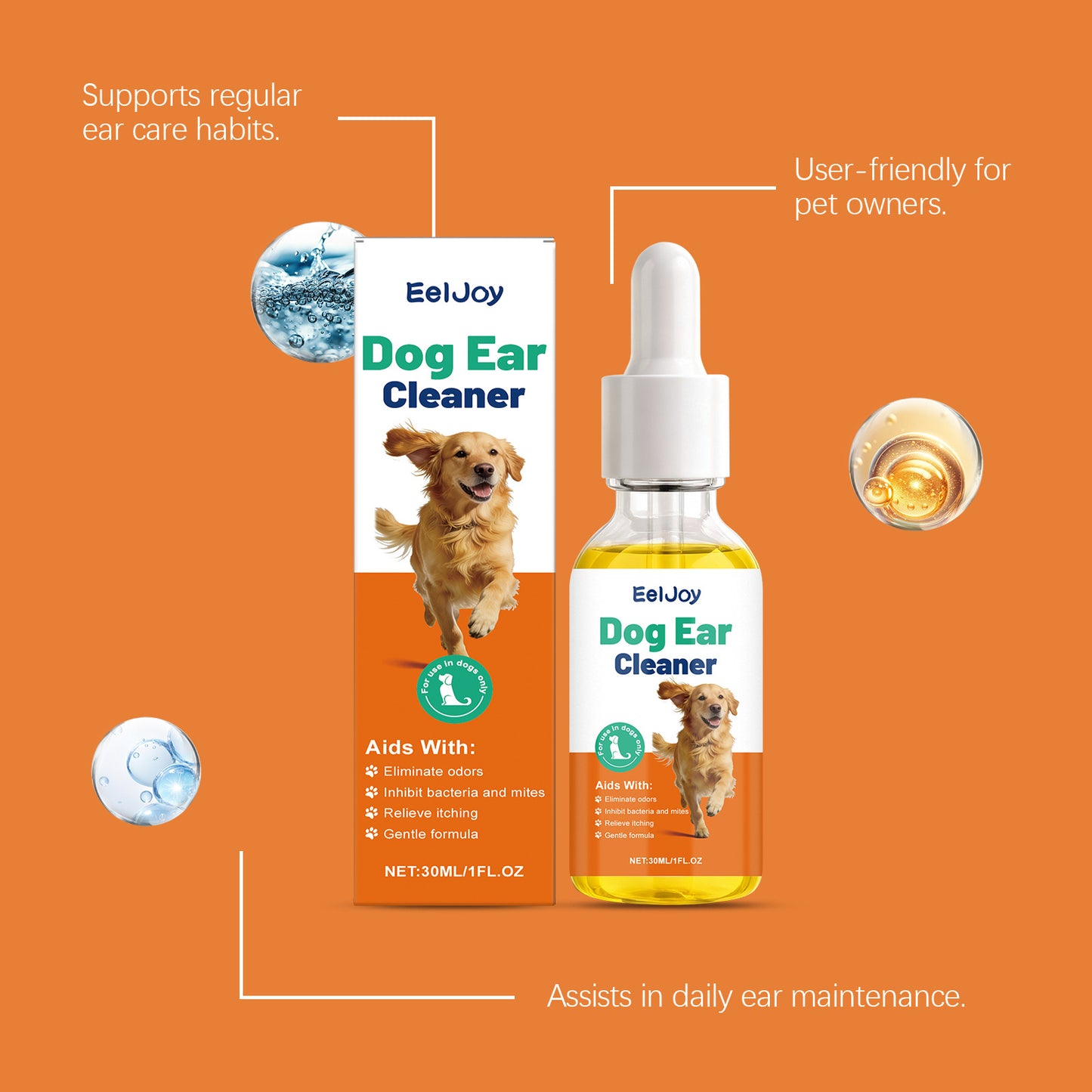 Dog ear cleaning solution